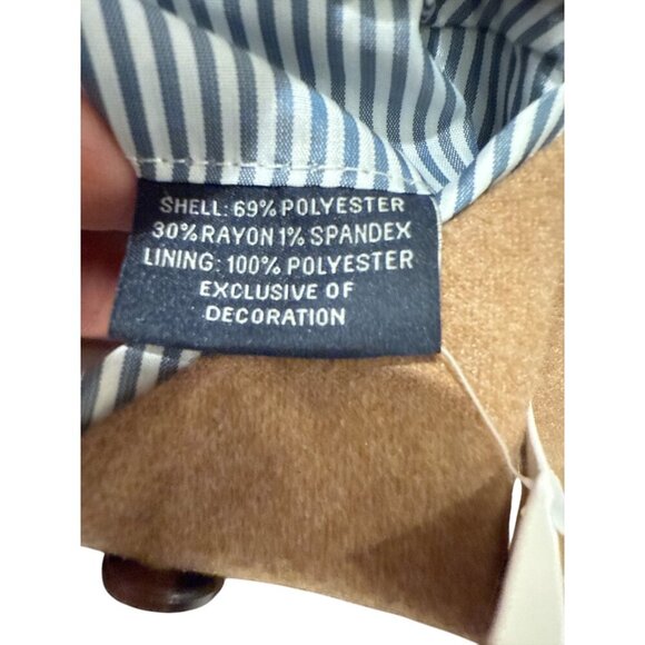 Tailorbyrd Men's Blazer Tan Button Up Poly/Rayon Size 38L Pre-Owned Good Cond - Picture 11 of 12